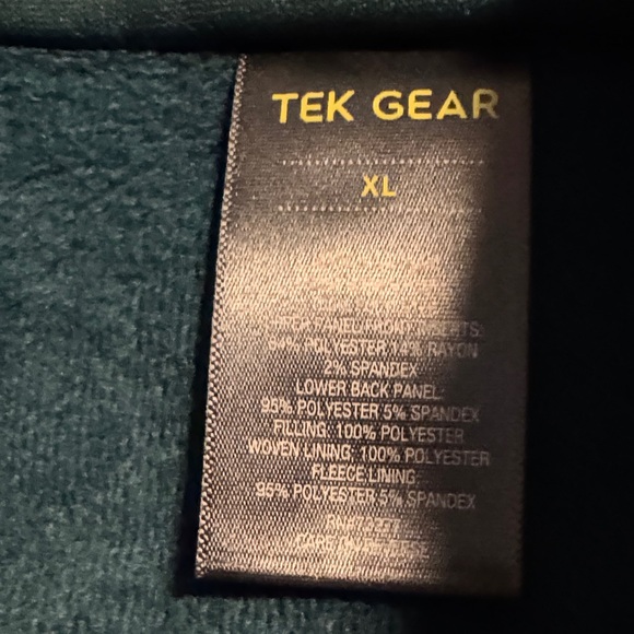 Tek Gear Teal Quilted Vest - Picture 2 of 5